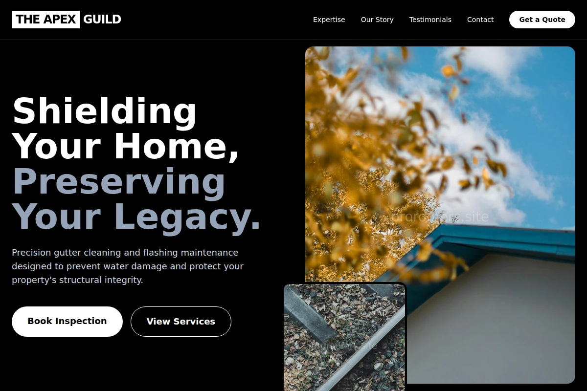 Flashing Gutter Cleaning