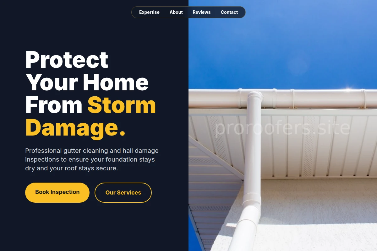 Hail Gutter Cleaning