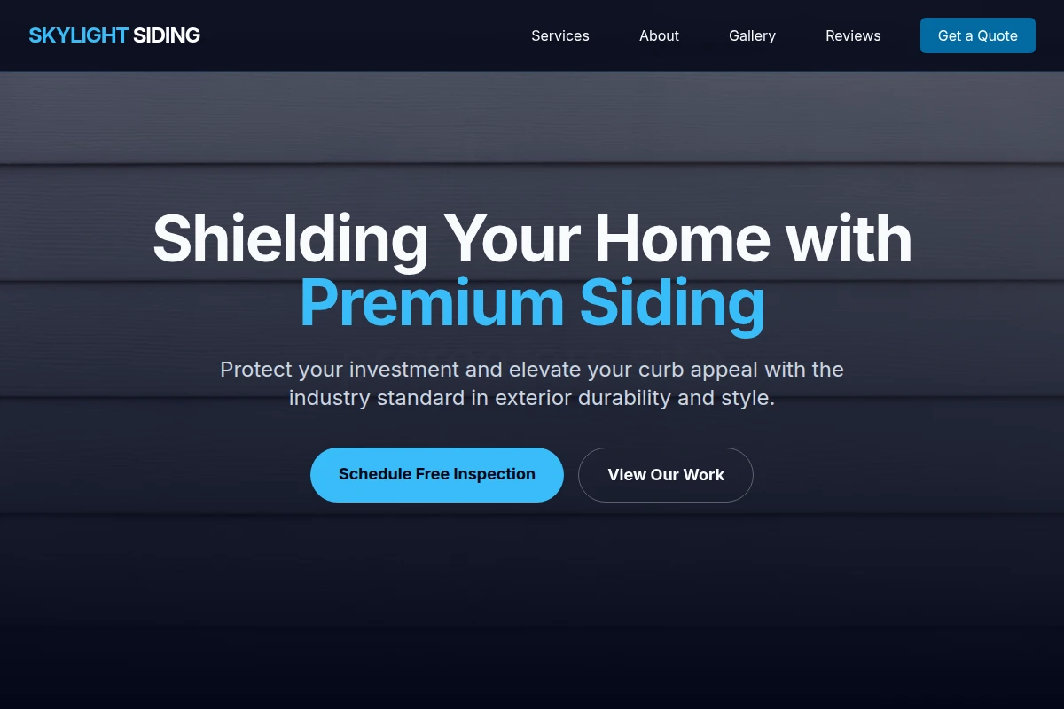 Skylight Siding